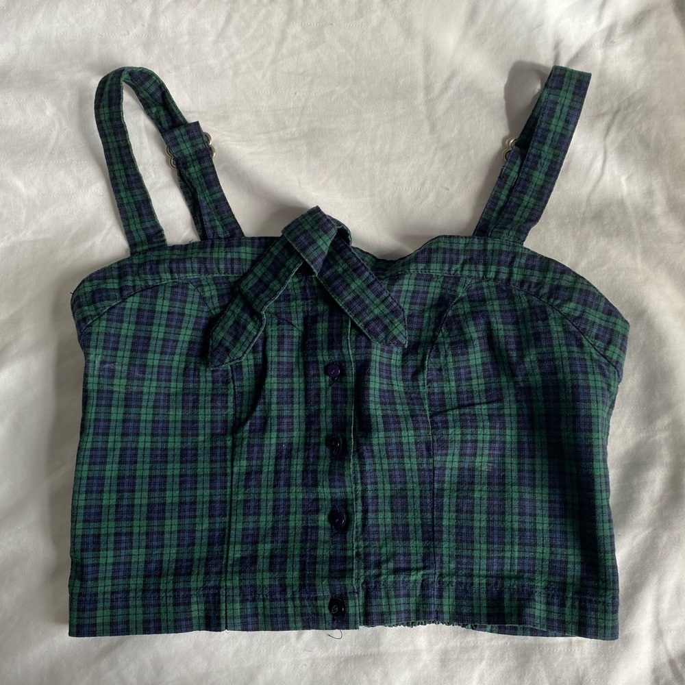 Plaid Crop Top